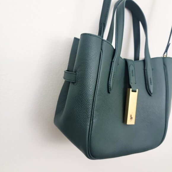 Polo Ralph Lauren Polo ID Small Tote Green - Picture 6 of 9